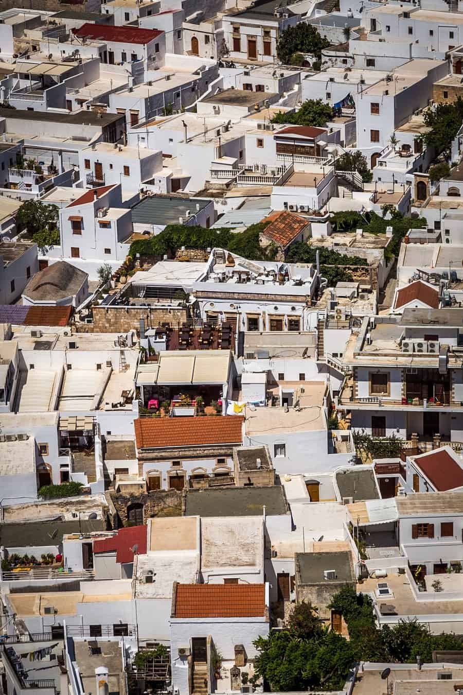  Lindos, Rhodes, photographed from the Acropolis  - architectural photography image of the week 