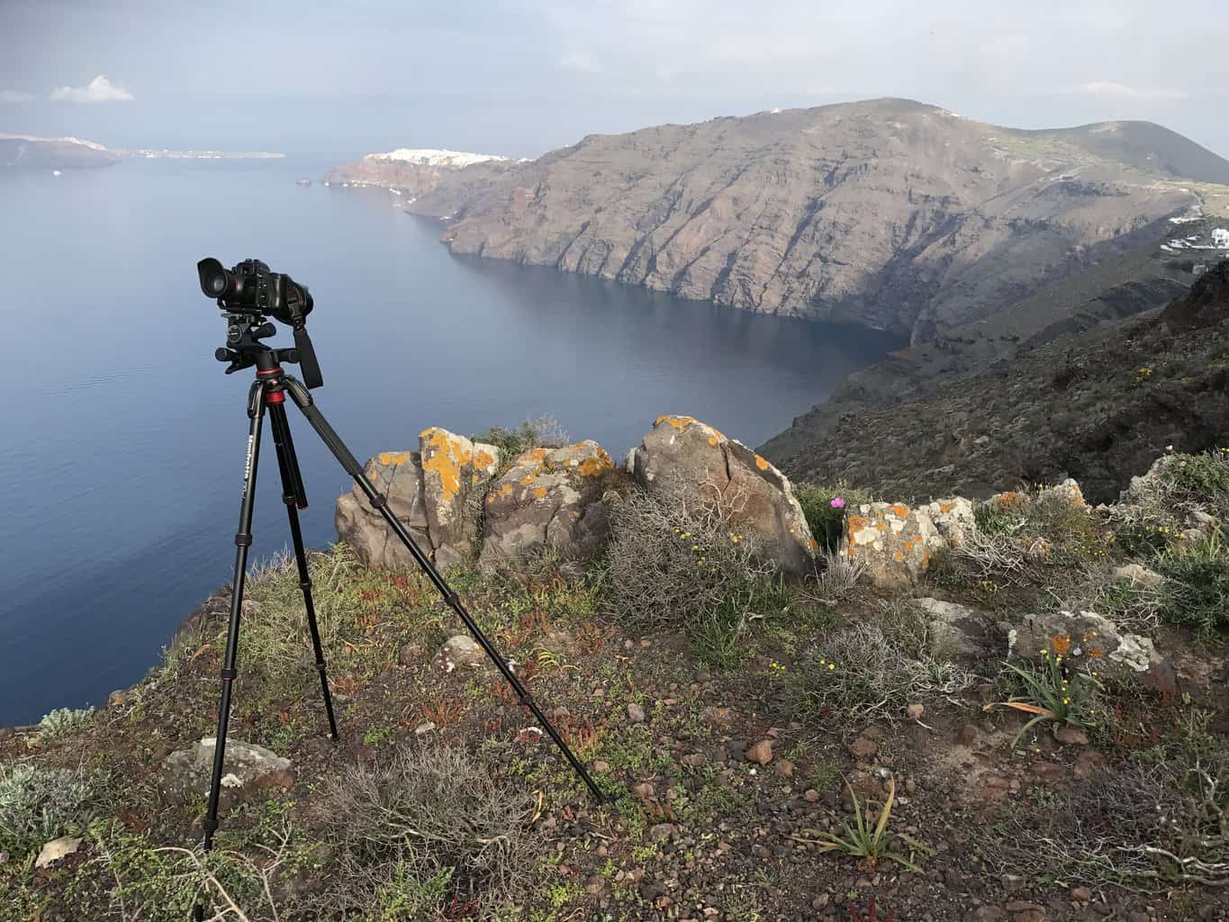  A photo of me taking a photo on the lovely island of Santorini 