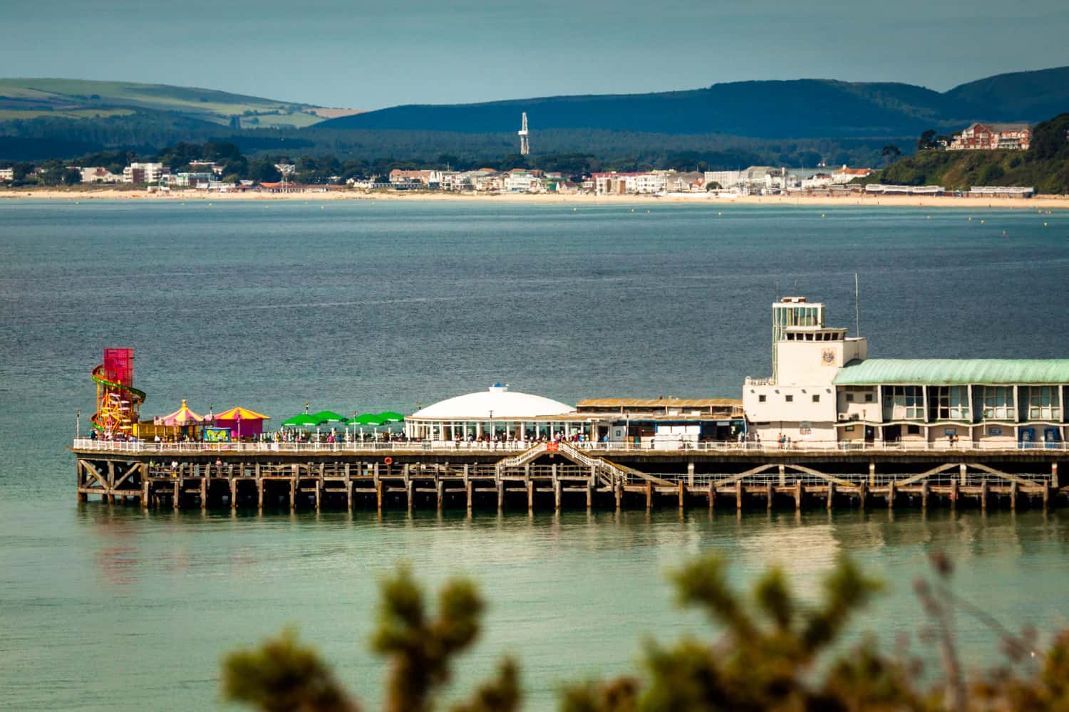  Bournemouth Pier and Sandbanks Beach by Rick McEvoy Bournemouth Photographer 