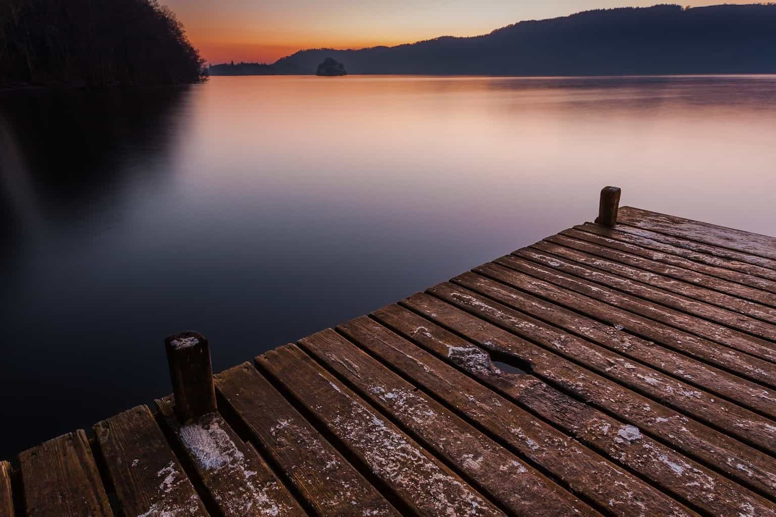  A stunning sunset over a flat calm Lake Windermere - Landscape Photography by Rick McEvoy 
