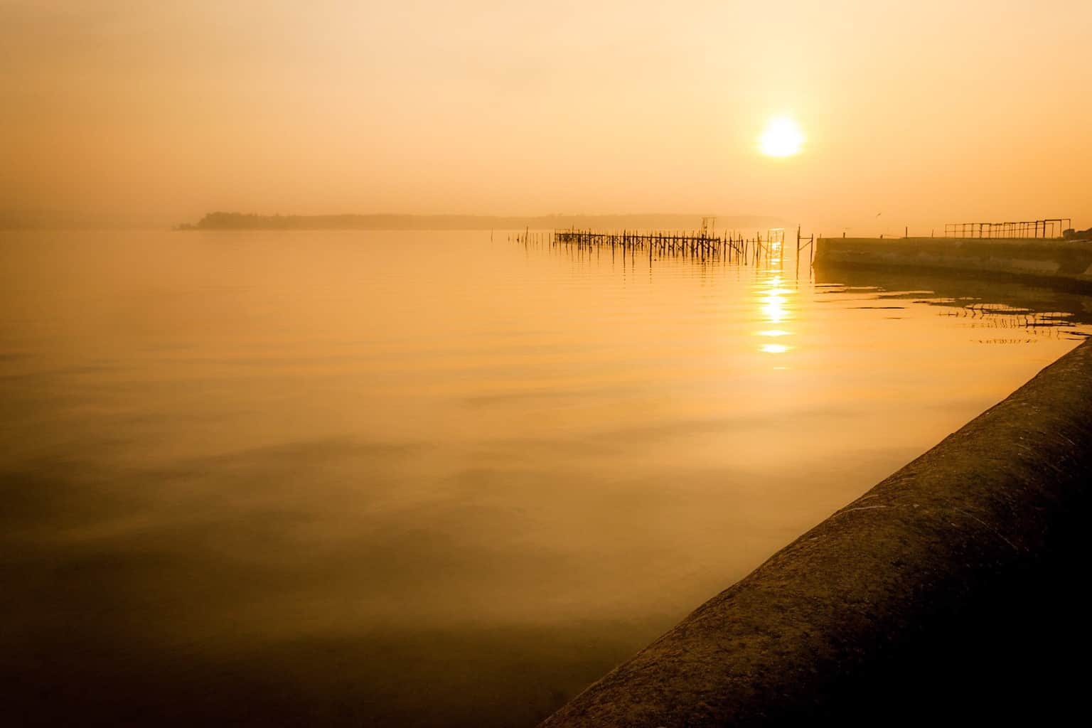  A lovely warm glowing sunset picture of Sandbanks in Dorset 