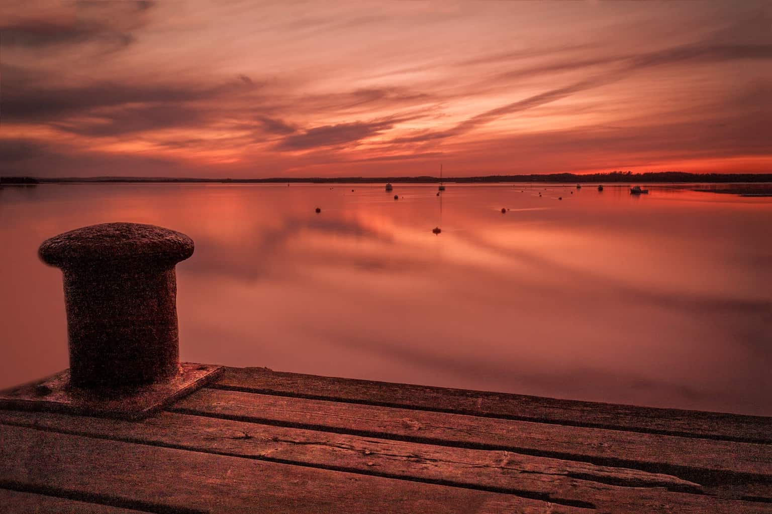  Sunset over the water by Rick McEvoy Poole Photographer - the good crop 