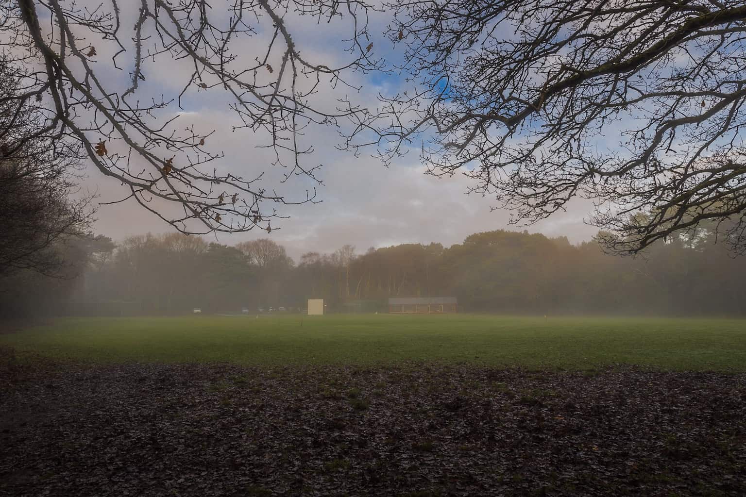  Broadstone Cricket Club in the mist 