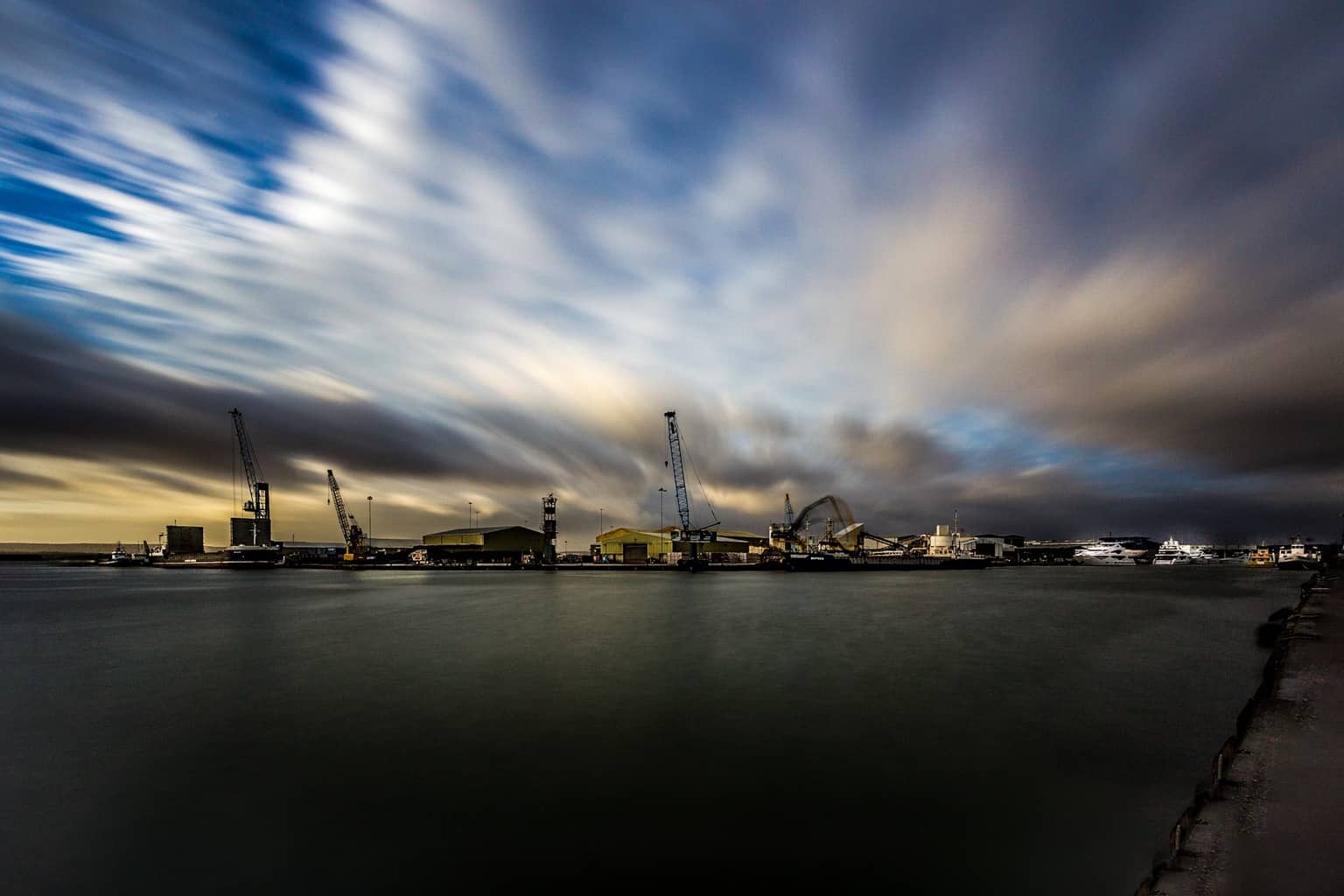  Picture of the Port of Poole by Rick McEvoy Industrial Photographer 