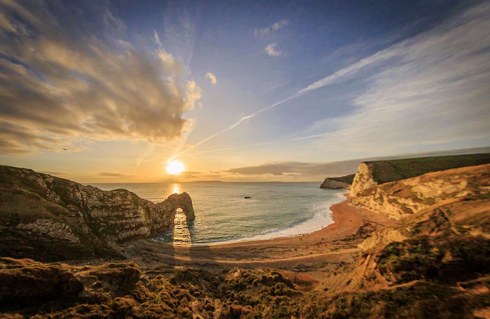  Durdle Door at sunset by Rick McEvoy 