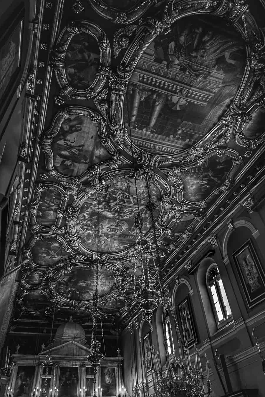  Church ceiling - black and white interior photography by Rick McEvoy 