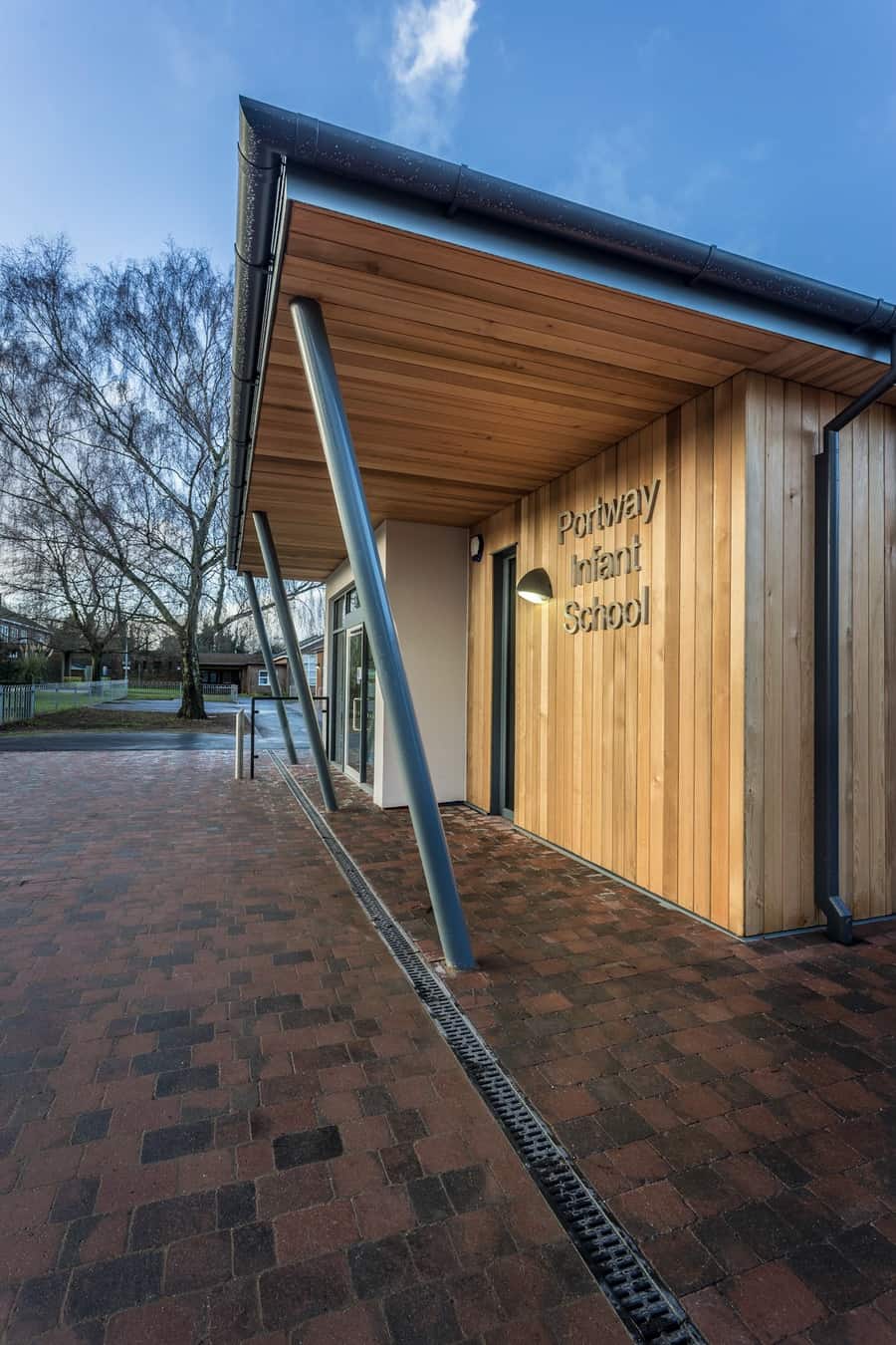  New entrance, school, Andover, by Rick McEvoy Architectural Photographer in Hampshire 