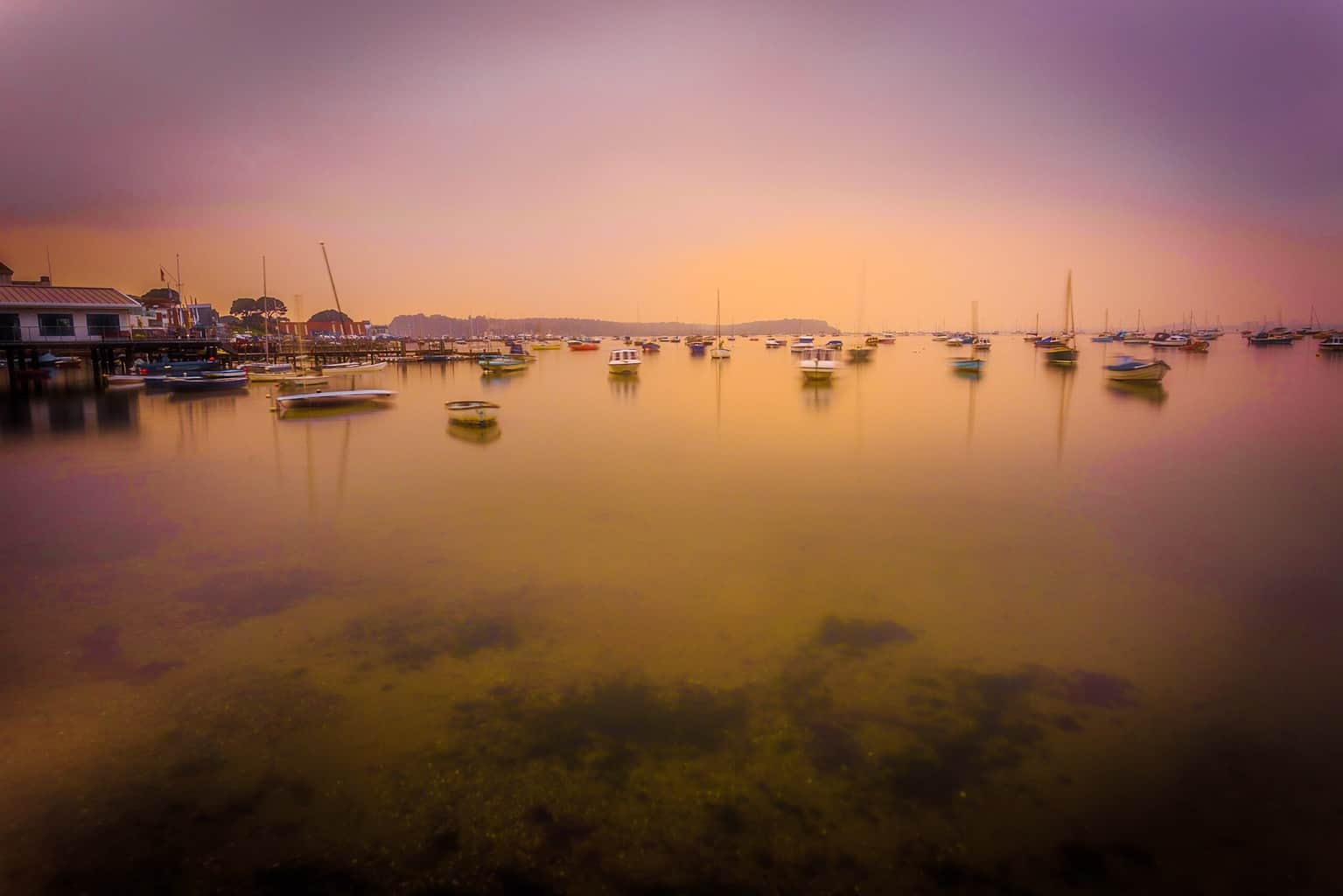  The original picture of the lovely flat water at Sandbanks 