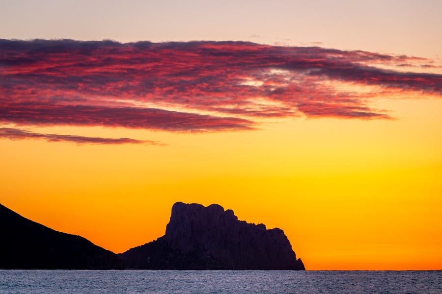  Stunning sunrise colours in Altea, Spain 