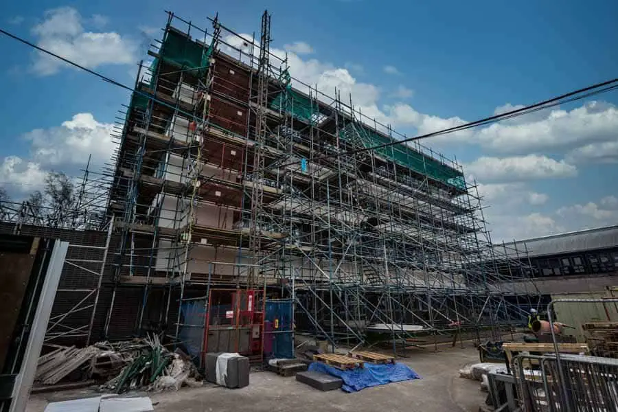  Scaffolding on a major refurbishment in Hampshire 