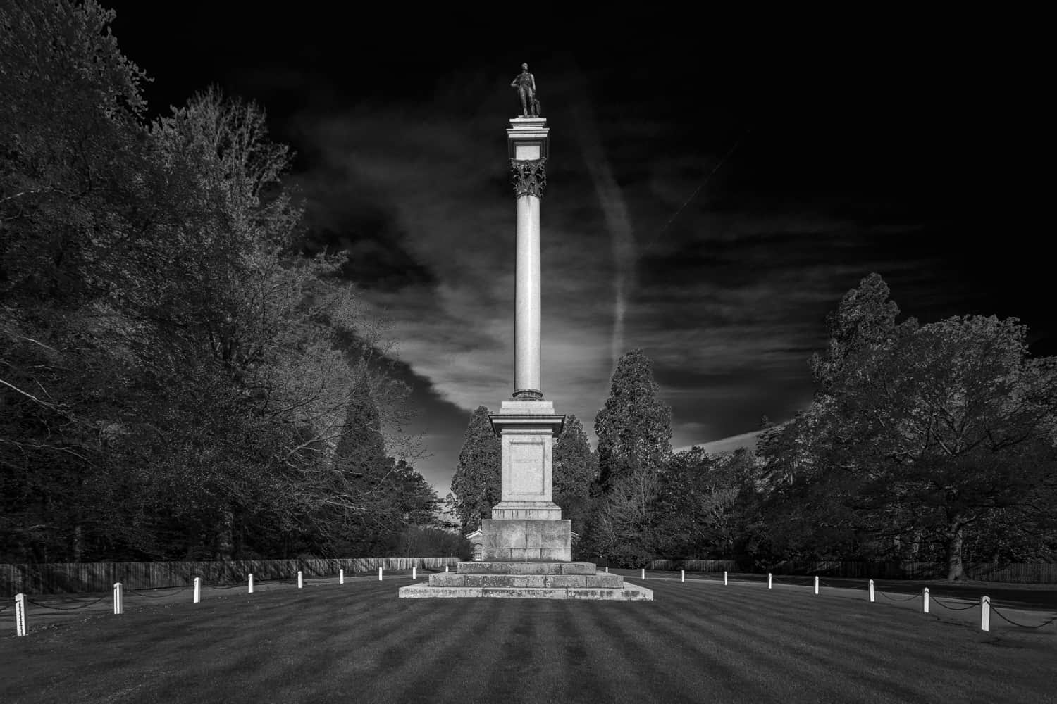  Wellington Memorial - black and white architectural photography in Hampshire by Rick McEvoy 