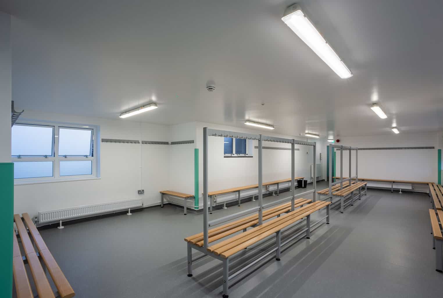  Changing room refurbishment photographed for the architect Kendall Kingscott 