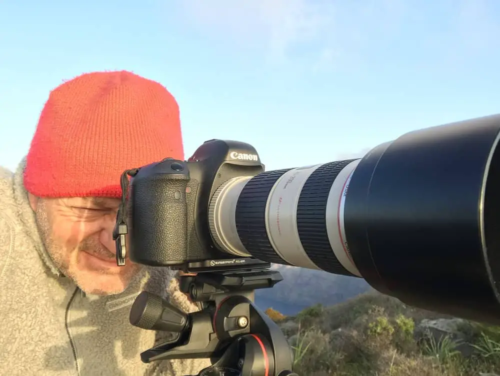 Me on location in Santorini - loving being out there