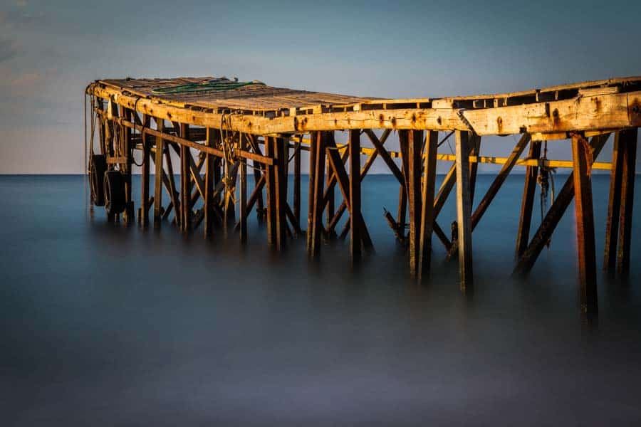 Jetty, Nissaki Beach, Corfu by travel photographer Rick McEvoy.jpg