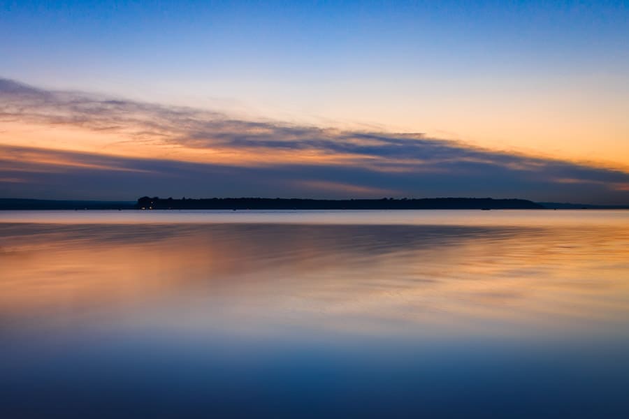 Sunset over Brownsea Island by Rick McEvoy landscape photographe