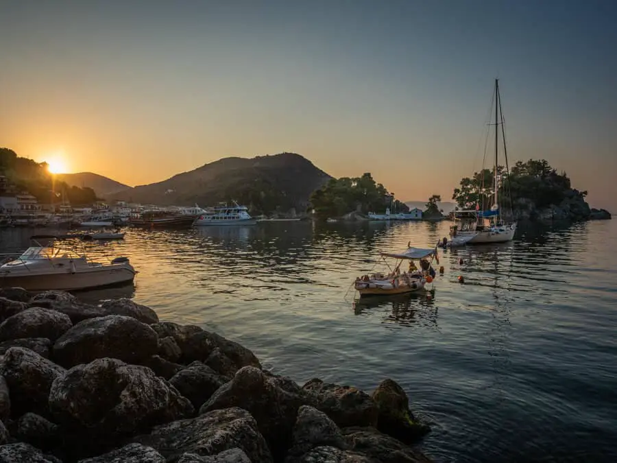 This is what Parga looks like when the sun rises