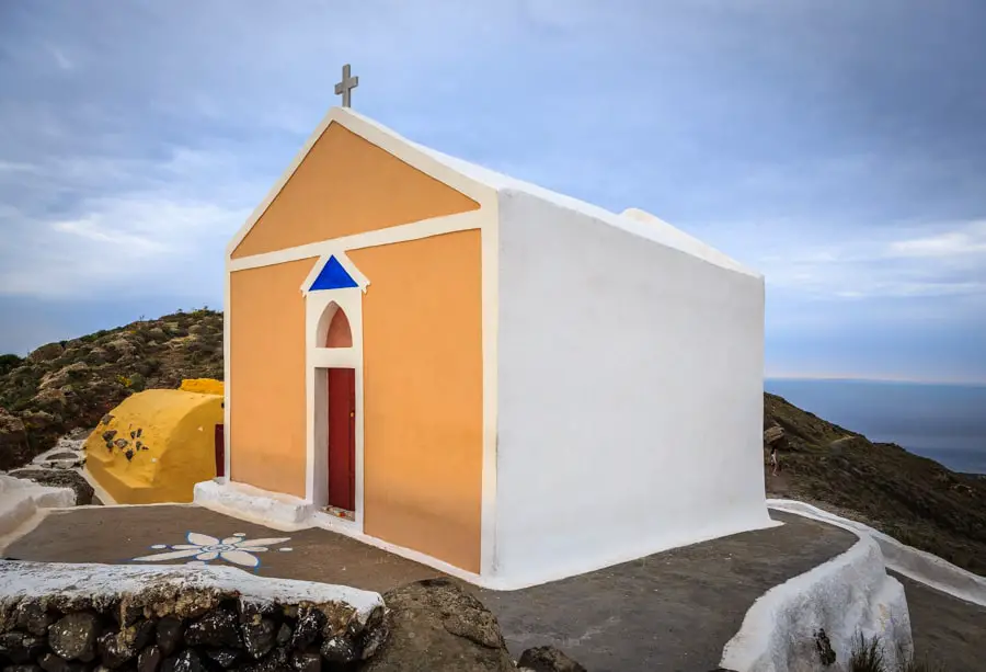 Church of Panagia on the Greek Island of Santorini by Rick McEvo